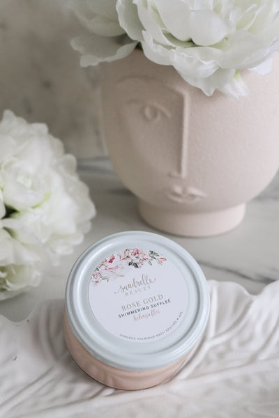 Sädelev kehasuflee "rose gold"