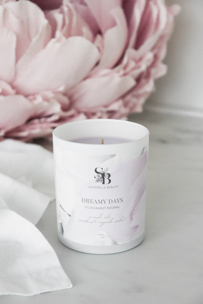 Sõnumiga küünal "Dreamy Days"