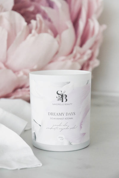 Sõnumiga küünal "Dreamy Days"