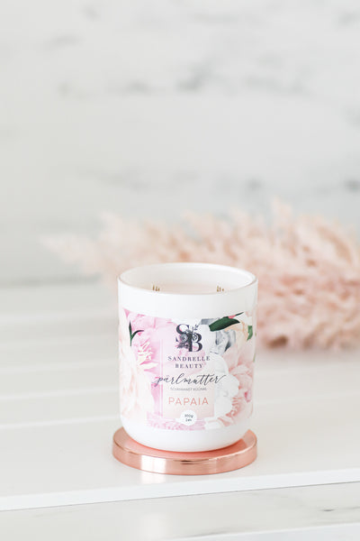 Kahe tahiga papaia & passion küünal