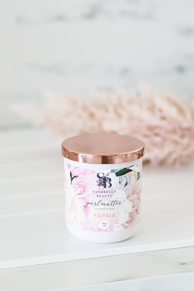 Kahe tahiga papaia & passion küünal