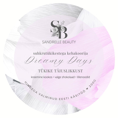 Suhkrutükikestega koorija "Dreamy Days"