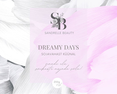 Sõnumiga küünal "Dreamy Days"