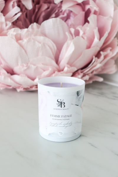 Sõnumiga küünal "Femme fatale"