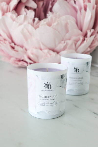 Sõnumiga küünal "Femme fatale"