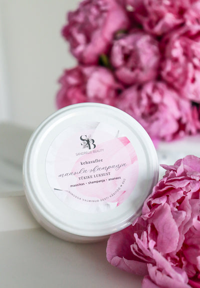 Kehasuflee "maasika-shampanja"