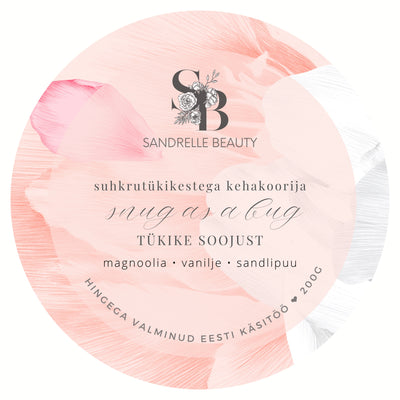 Suhkrutükikestega koorija "Snug as a bug"