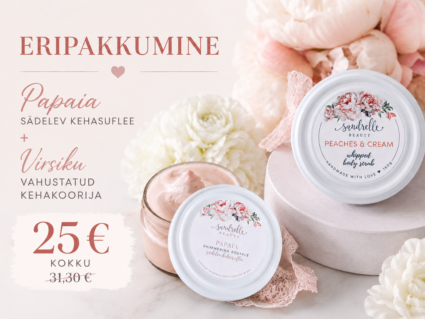 Kinkekomplekt "papaia & virsik"