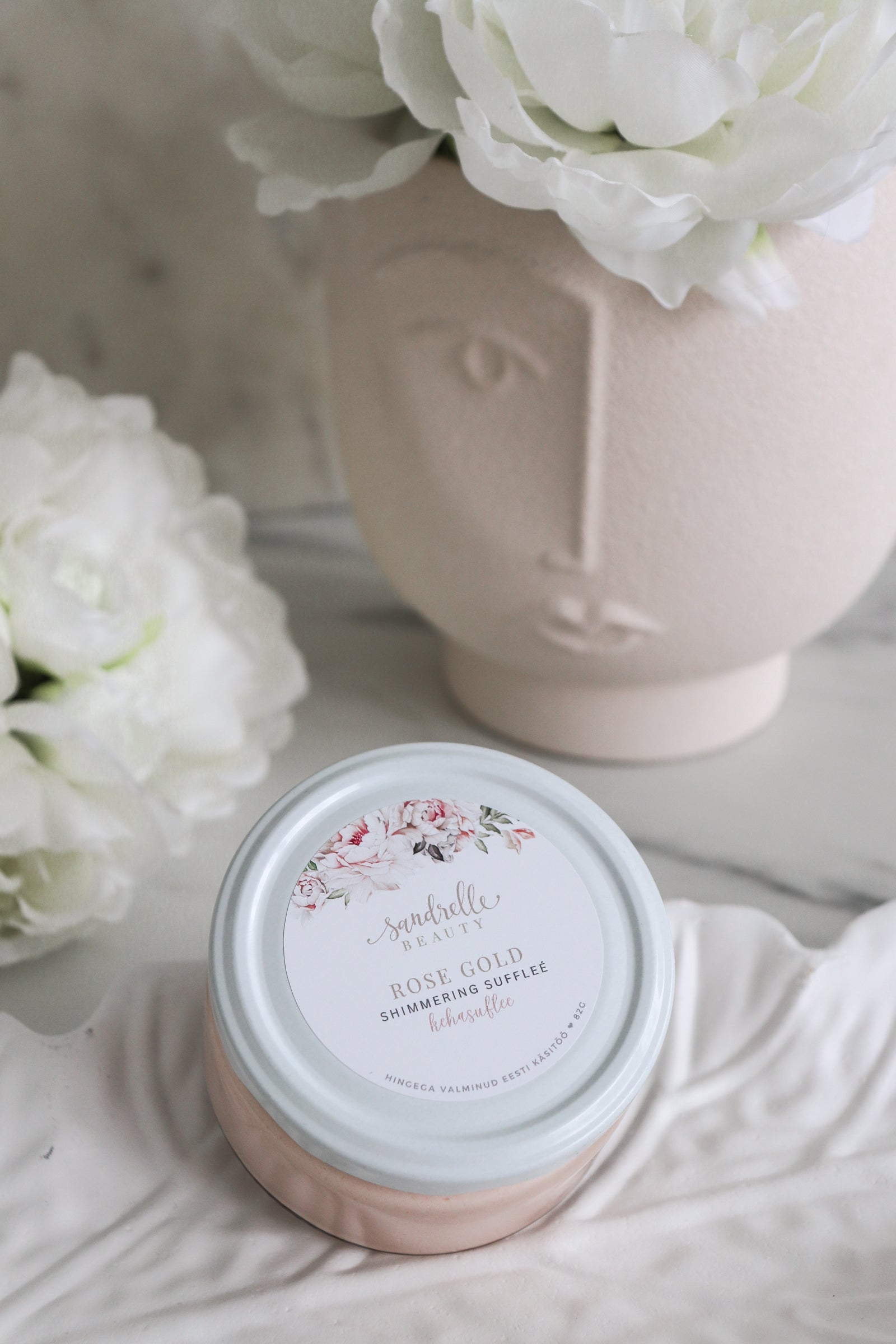 Sädelev kehasuflee "rose gold"