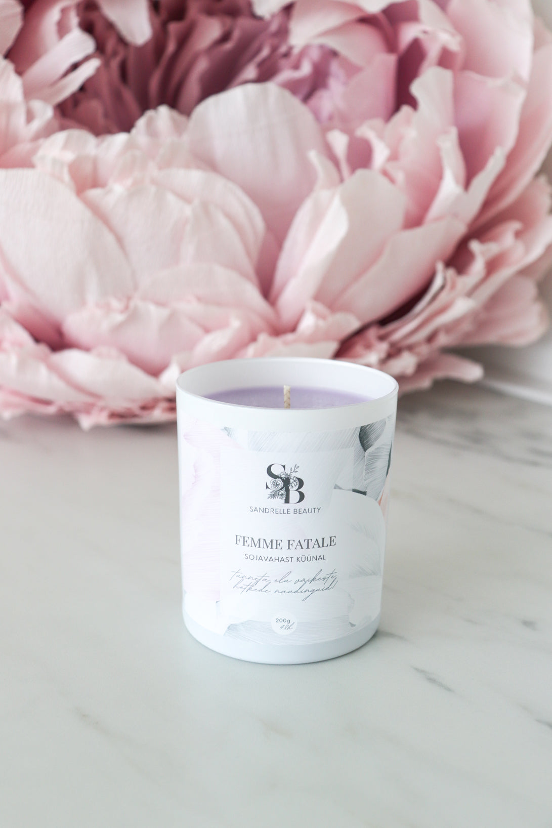 Sõnumiga küünal "Femme fatale"