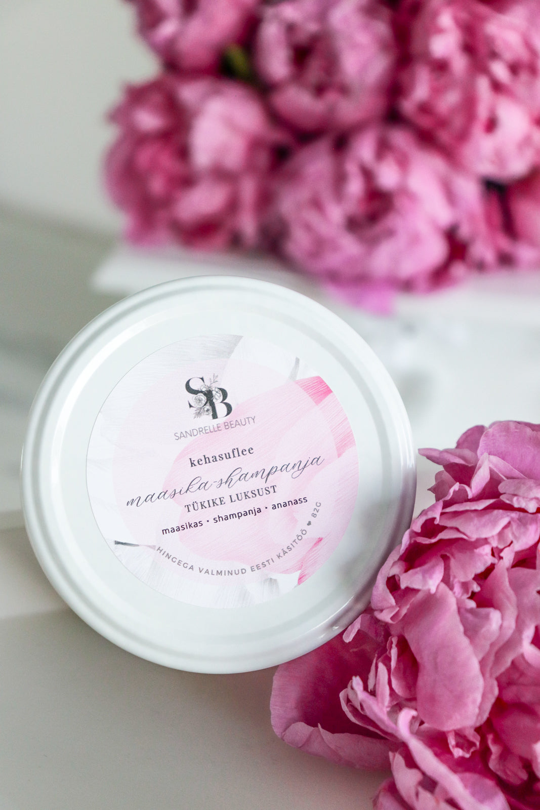 Kehasuflee "maasika-shampanja"