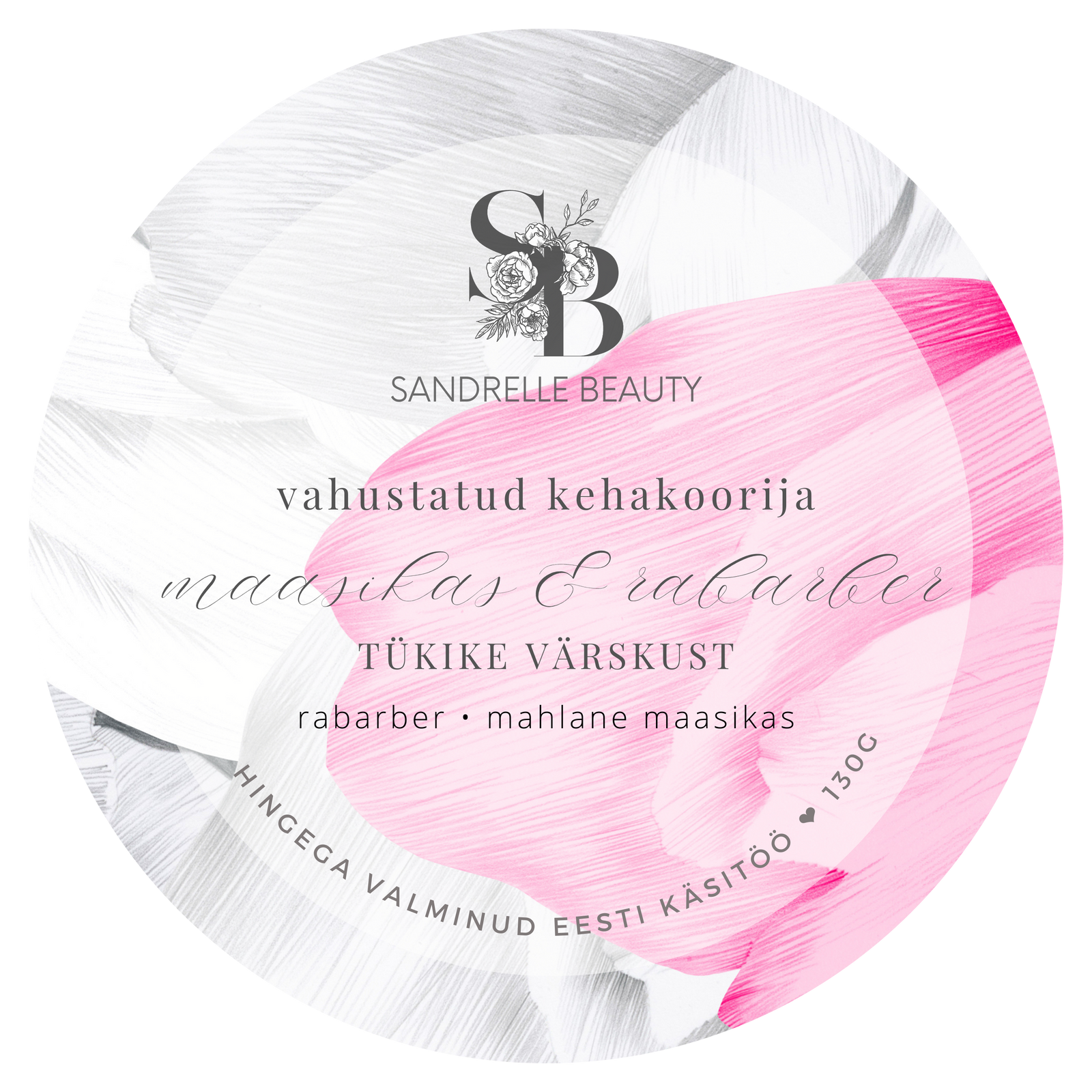 Vahustatud koorija "Maasikas & rabarber"