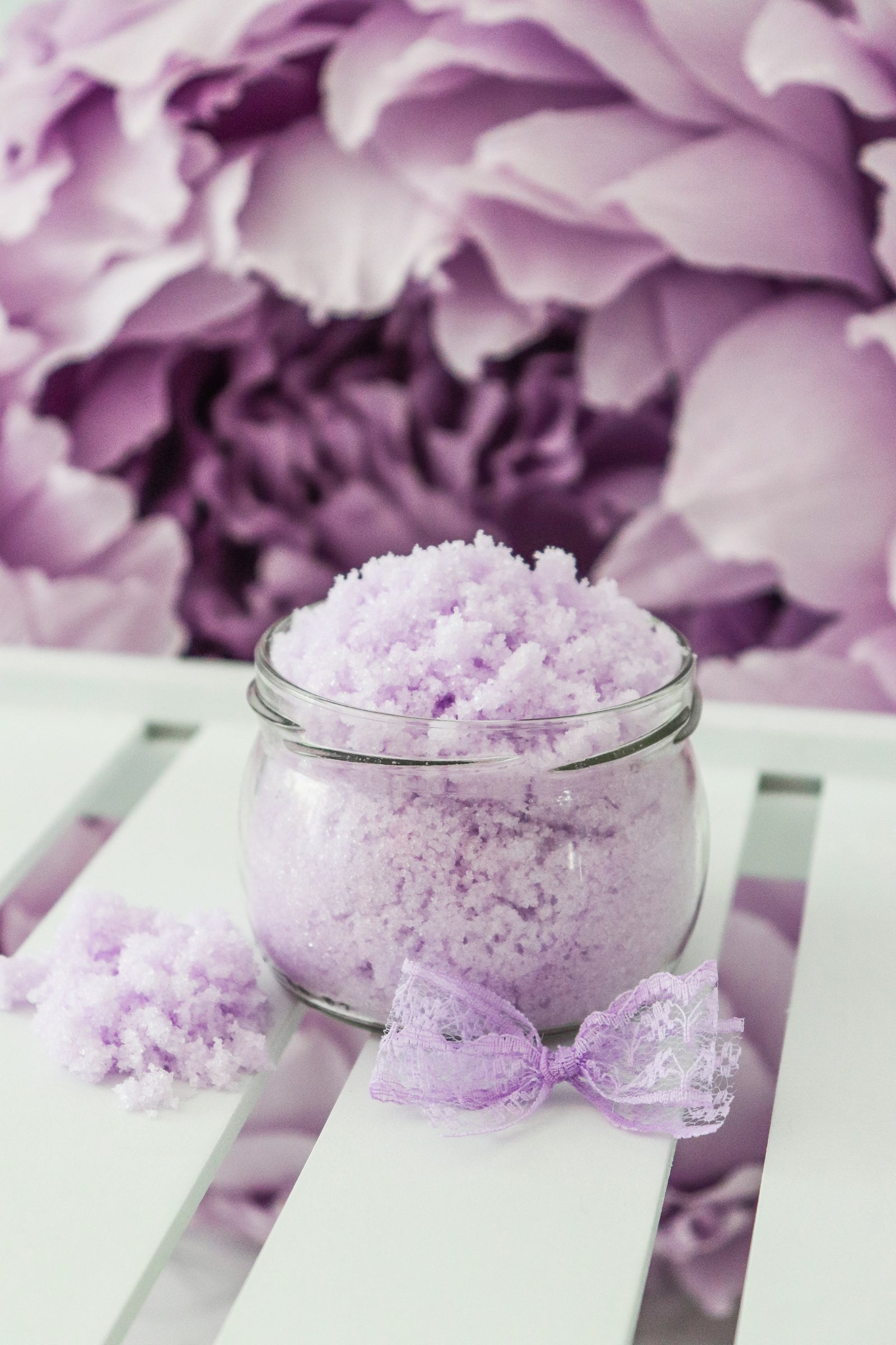 Suhkrutükikestega koorija "Mustikas & vanilje"