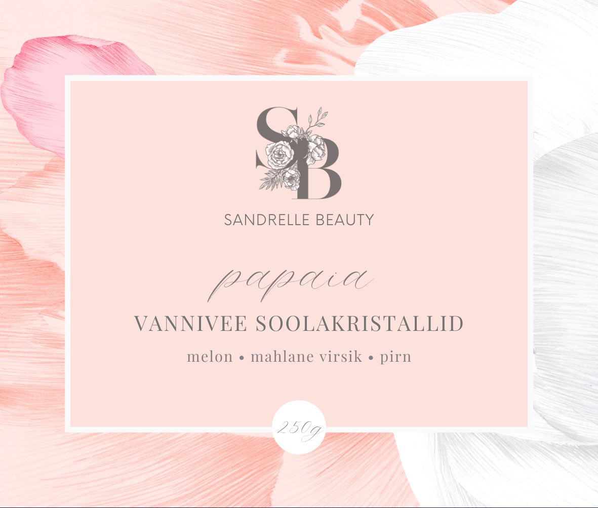 Vannivee soolakristallid "Papaia"